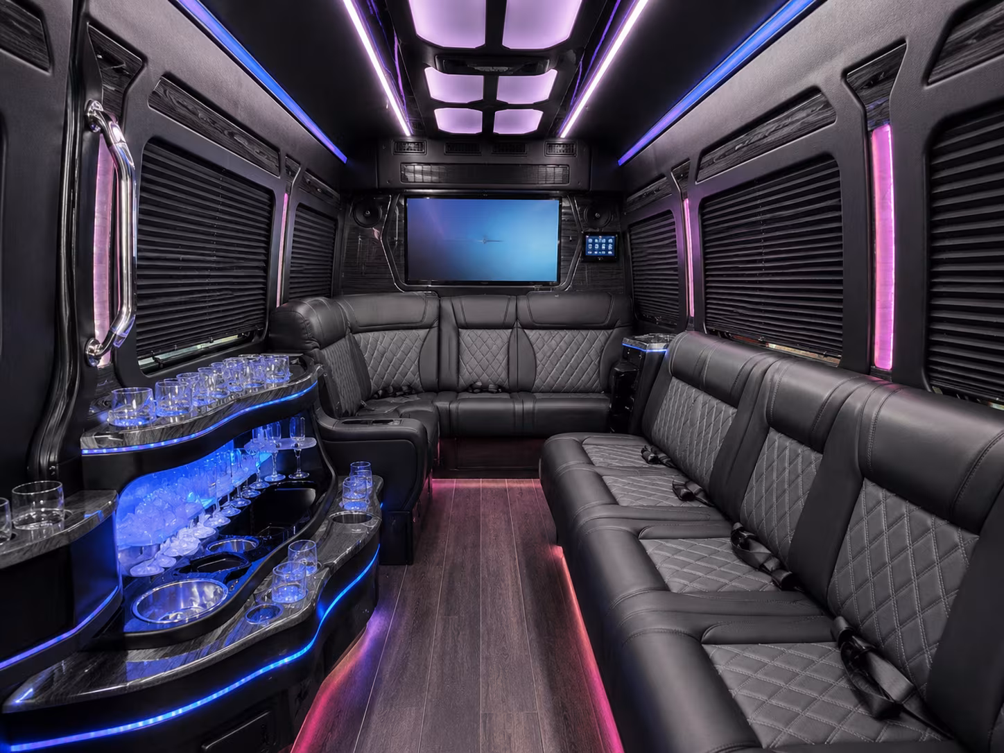 Jacksonville Airport Shuttle & Transportation onboard seating