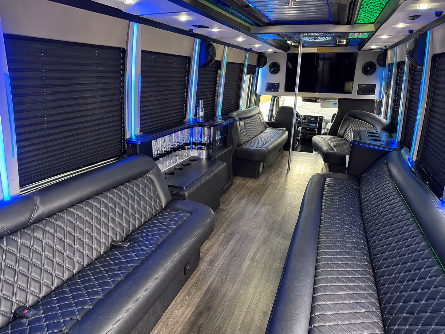 Jacksonville Bachelor & Bachelorette Transportation party bus exterior