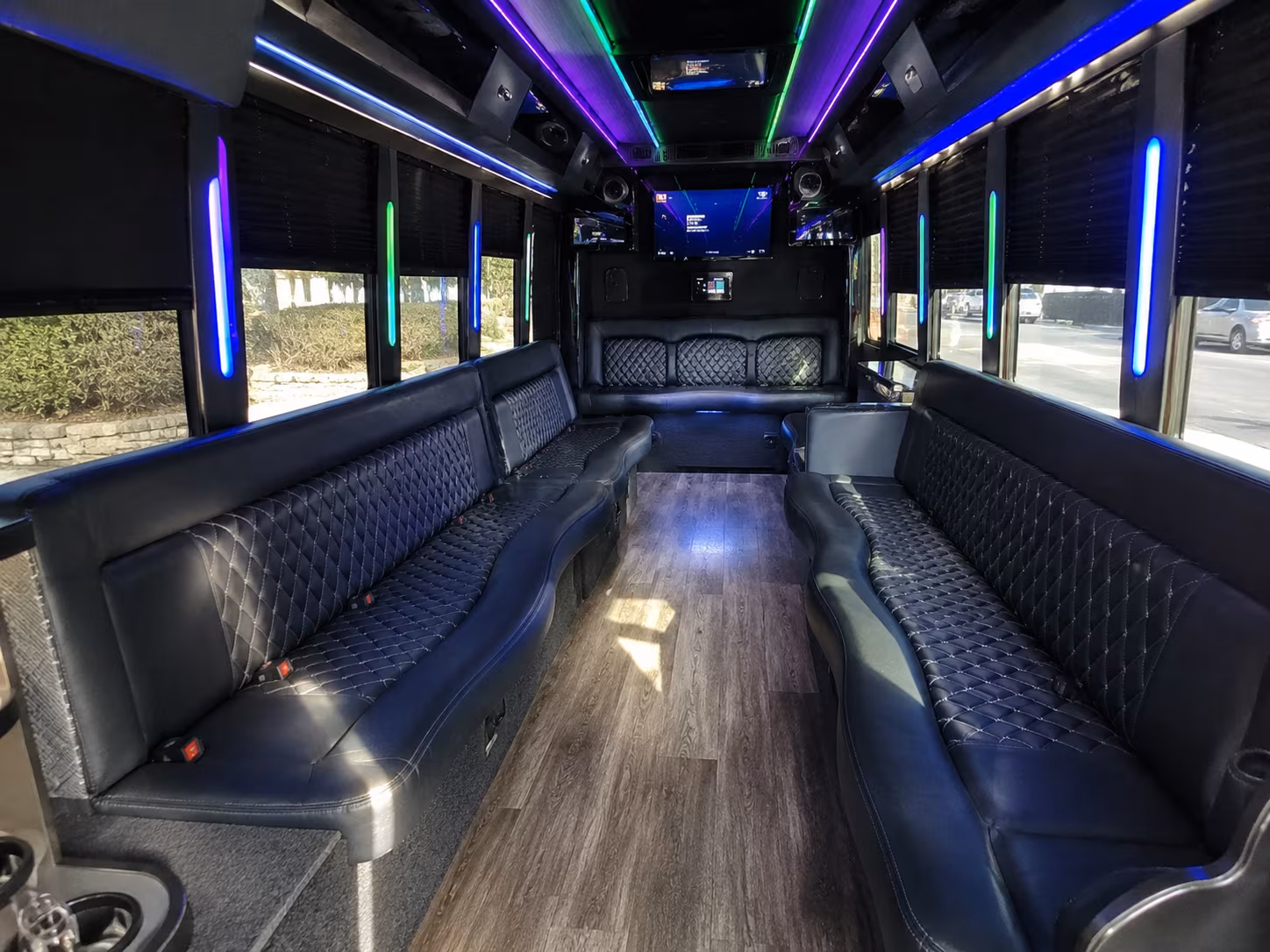 Jacksonville Bachelor & Bachelorette Transportation party bus exterior
