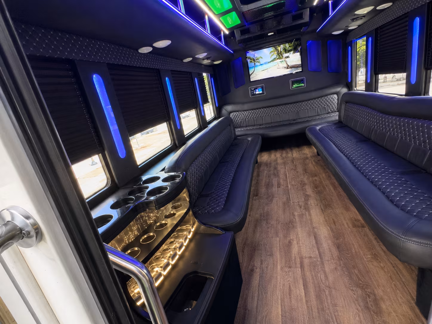 Jacksonville Private Event Transportation party bus exterior