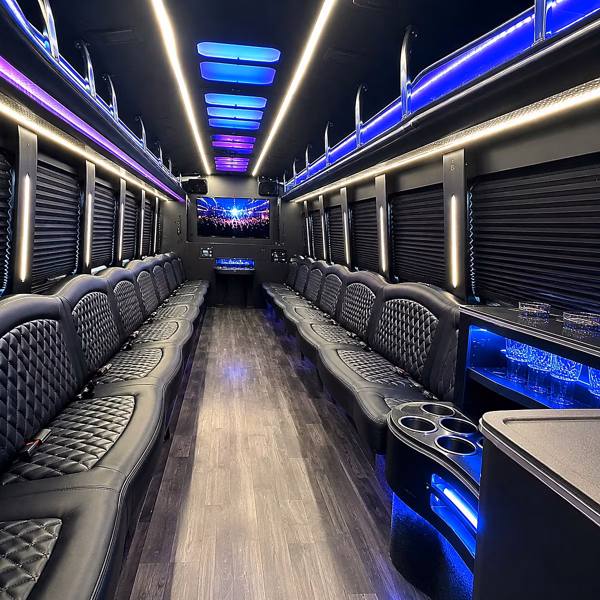 Jacksonville Prom & Homecoming Transportation onboard seating