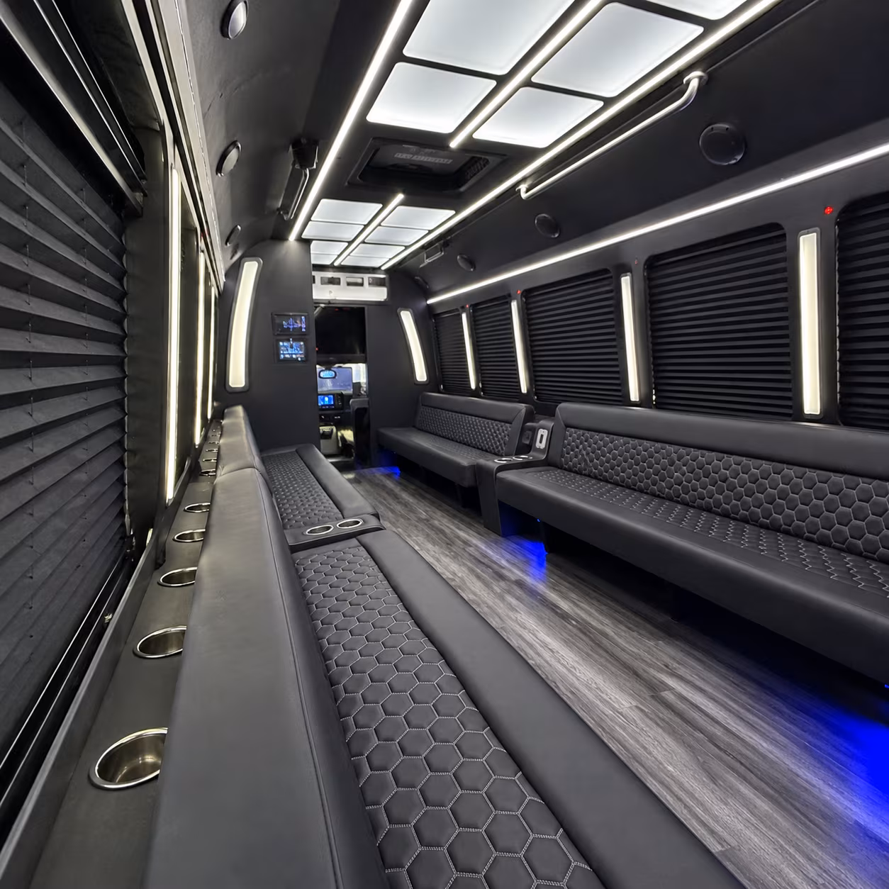 Jacksonville Wedding Transportation onboard seating